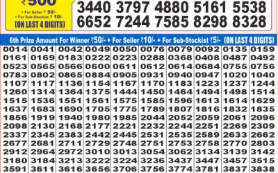 Dear super mercury sunday weekly lottery 11.5.25 7pm result