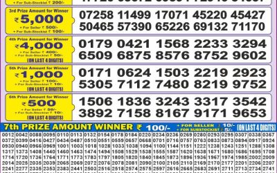 Dear 50 jhelum monday weekly lottery 12.5.25 5pm result