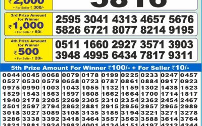 Dear 10 red Friday weekly lottery 16.5.25 1.30pm result