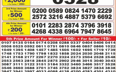 Punjab State Dear 10 friday Weekly Lottery 17.5.25 6PM Result