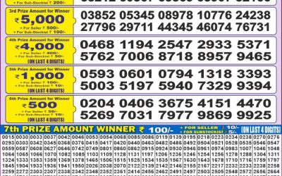 Dear 50 jhelum monday weekly lottery 19.5.25 5pm result