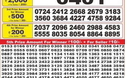 Punjab State Dear 10 monday Weekly Lottery 19.5.25 6PM Result