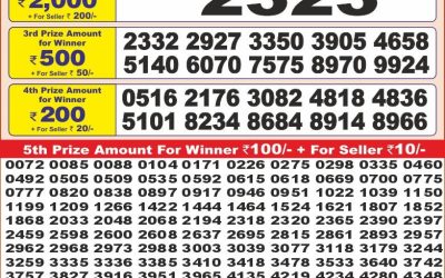 Punjab state dear 10 weekly lottery result,6pm,21.05.2025