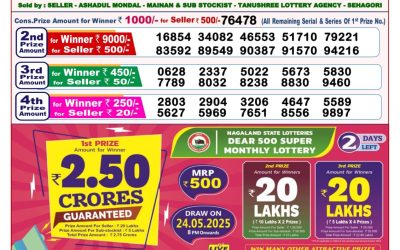 Dear sandpiper Thursday weekly lottery 22.05.25 8pm result