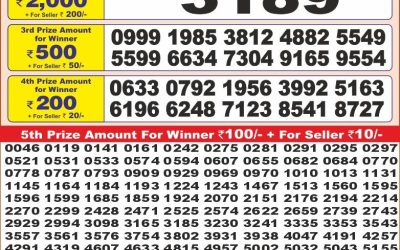 Punjab State Dear 10 monday Weekly Lottery 26.05.25 6PM Result