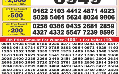Punjab state dear 10 lottery 27.05.25 6pm result