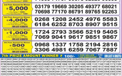 Dear 50 Chenab Wednesday Weekly lottery 28.05.25 5pm result