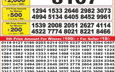 Punjab state dear 10 weekly lottery result,6pm,28.05.2025