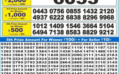 Dear 10 red Friday weekly lottery 30.05.25 1.30pm result