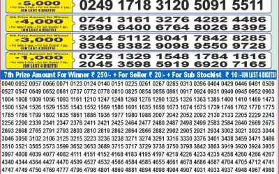 Dear 100 Gomti saturday weekly lottery 31.05.25 5pm result