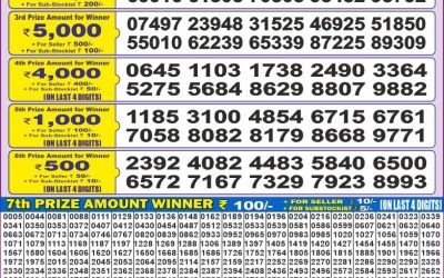 Dear 50 ravi sunday weekly lottery 01.06.25 5pm result