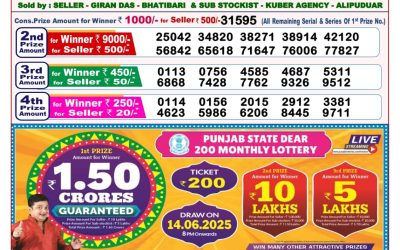Dear toucan sunday weekly lottery 01.06.25 8pm result