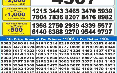 Dear 10 blue monday weekly lottery 02.06.25 1.30pm result