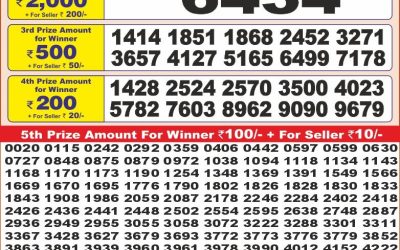 Punjab State Dear 10 monday Weekly Lottery 02.06.25 6PM Result