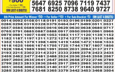 Dear super gold monday weekly lottery 02.06.25 7pm result