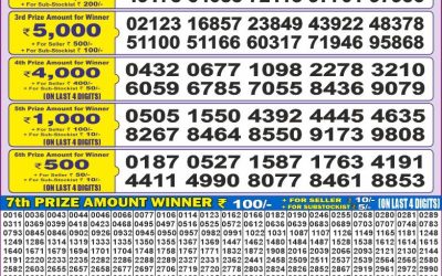 Dear 50 Chenab Wednesday Weekly lottery 04.06.25 5pm result