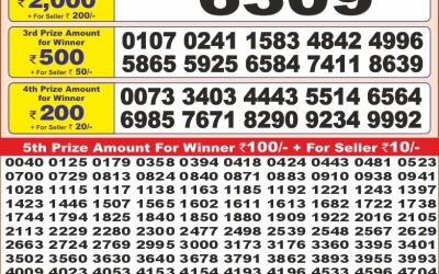 Punjab State Dear 10 Thursday Weekly Lottery 05.06.25 6PM Result