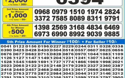 Dear 10 yellow saturday weekly lottery 07.06.25 1.30pm result
