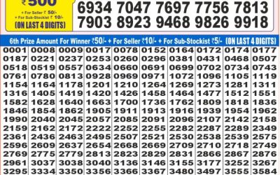 Dear super iron Saturday weekly lottery 07.06.25 7pm result