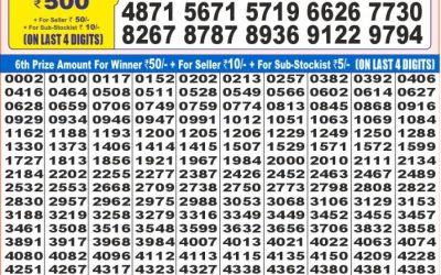 Dear super mercury sunday weekly lottery 08.06.25 7pm result