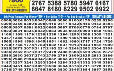 Dear super gold monday weekly lottery 09.06.25 7pm result
