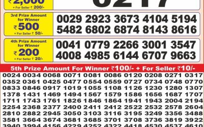 Punjab state dear 10 lottery 10.06.25 6pm result