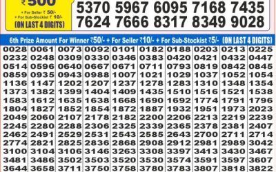 Dear super peral wednesday weekly lottery 11.06.25 7pm result