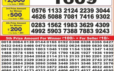 Punjab State Dear 10 Thursday Weekly Lottery 12.06.25 6PM Result