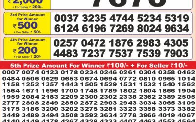 Punjab State Dear 10 friday Weekly Lottery 13.06.25 6PM Result