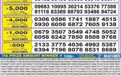 Dear 50 jhelum monday weekly lottery 16.06.25 5pm result