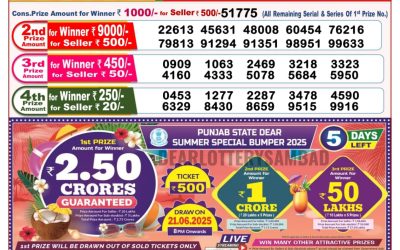 Dear finch monday weekly lottery 16.06.25 8pm result