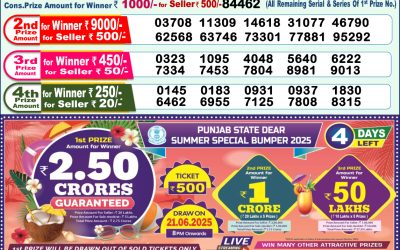 Dear godavari Tuesday weekly lottery 17.06.25 1pm result
