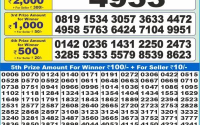 Dear 10 pink Thursday weekly lottery 19.06.25 1.30pm result