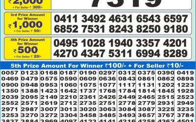 Dear 10 red Friday weekly lottery 20.06.25 1.30pm result