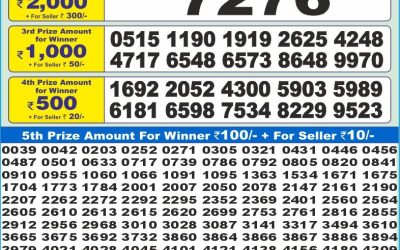 Dear 10 blue monday weekly lottery 23.06.25 1.30pm result