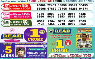 Dear indus wednesday weekly lottery 25.06.25 1pm result