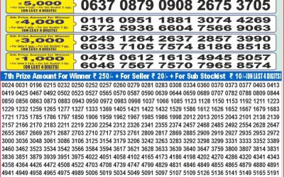 Dear 100 Ganga Thursday weekly lottery 26.06.25 5pm result