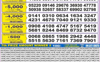 Dear 50 ravi sunday weekly lottery 29.06.25 5pm result