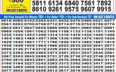 Dear super gold monday weekly lottery 30.06.25 7pm result