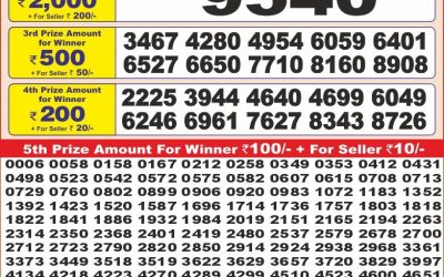 Punjab State Dear 10 sunday Weekly Lottery 08.06.25 6PM Result
