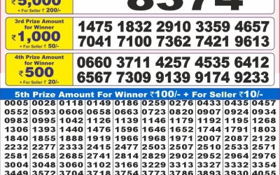 Dear 10 Pine Tuesday weekly lottery 01.07.25 7pm result