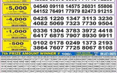 Dear 50 Chenab Wednesday Weekly lottery 02.07.25 5pm result