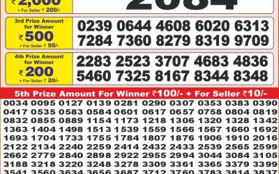 Punjab state dear 10 weekly lottery result,6pm,02.07.2025