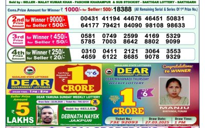 Dear mahanadi Thursday weekly lottery 03.07.25 1pm result