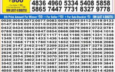 Dear super iron Saturday weekly lottery 05.07.25 7pm result