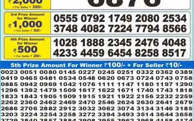Dear 10 blue monday weekly lottery 07.07.25 1.30pm result