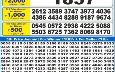Dear 10 green Tuesday weekly lottery 08.07.25 1.30pm