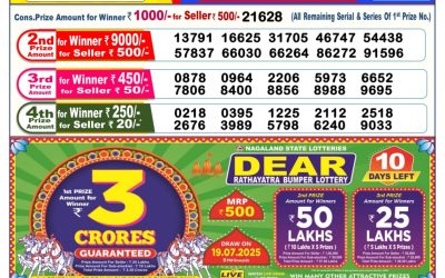 Dear cupid wednesday weekly lottery 09.07.25 6pm result