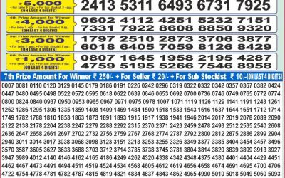 Dear 100 Ganga Thursday weekly lottery 10.07.25 5pm result