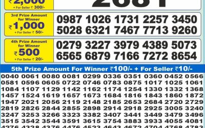 Dear 10 yellow saturday weekly lottery 12.07.25 1.30pm result